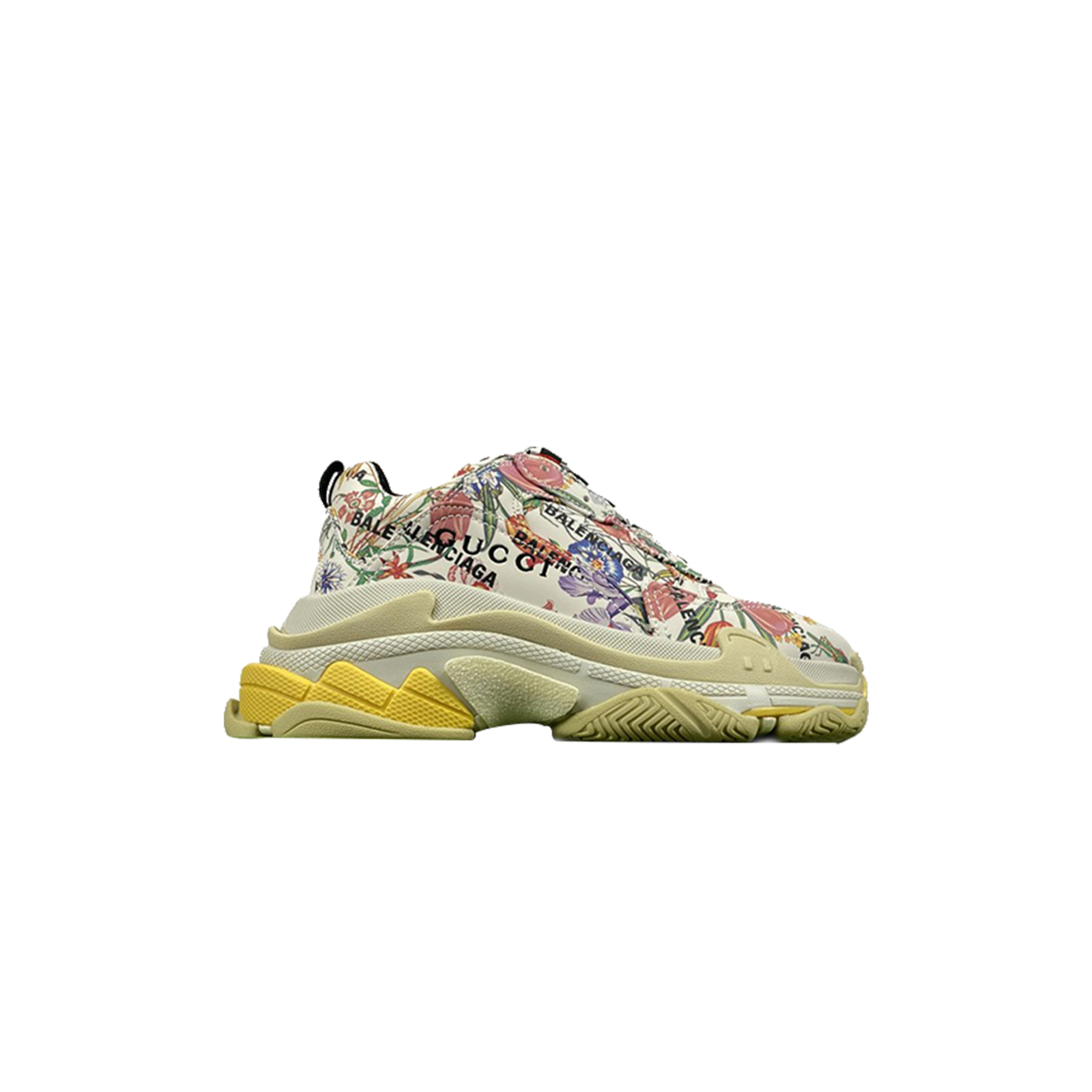 BALENCIAGA X GUCCI TRIPLE S SNEAKER THE HACKER PROJECT FLORAL 677195UL1108461